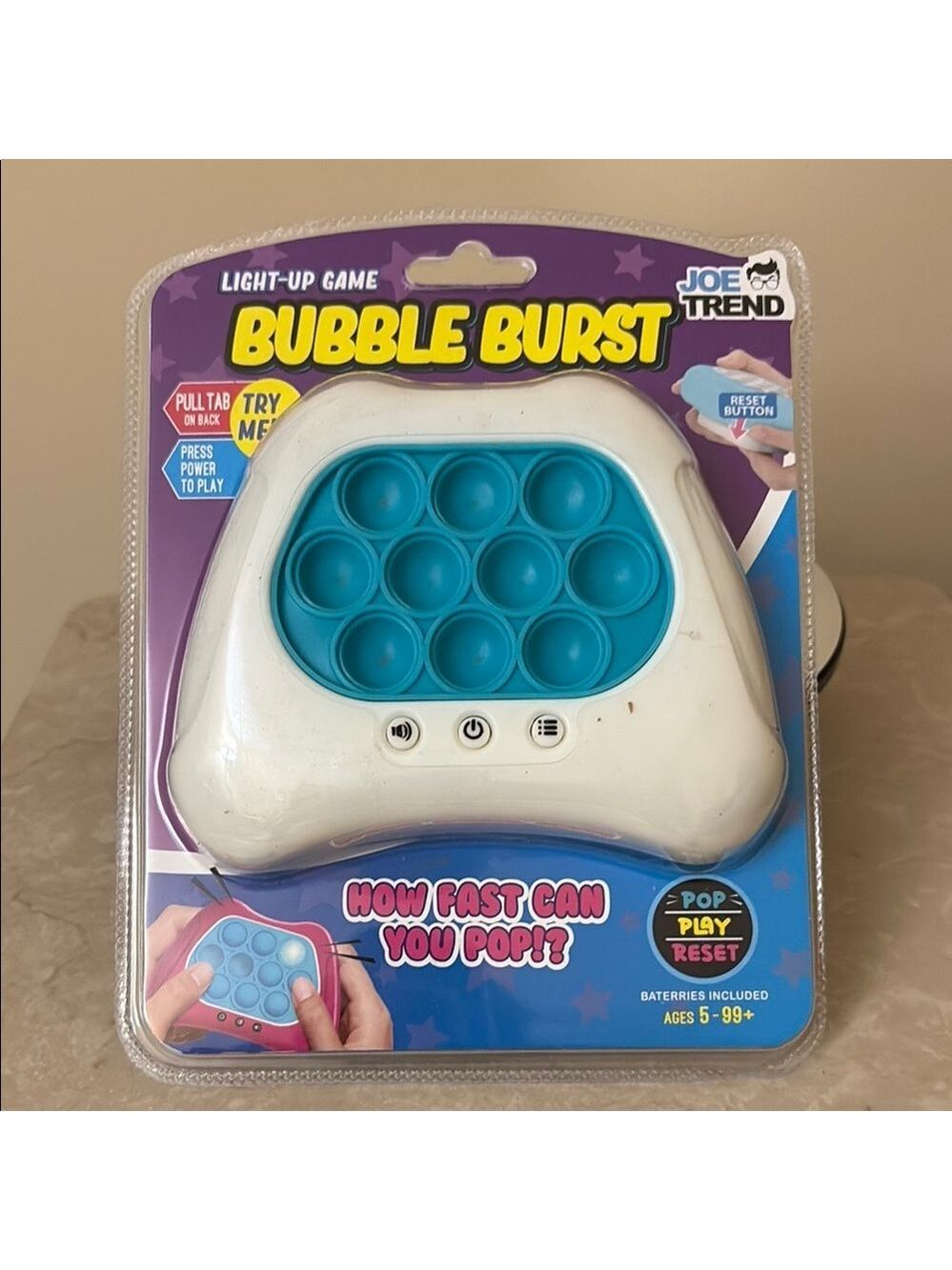 Bubble Burst Light-Up Game NIP